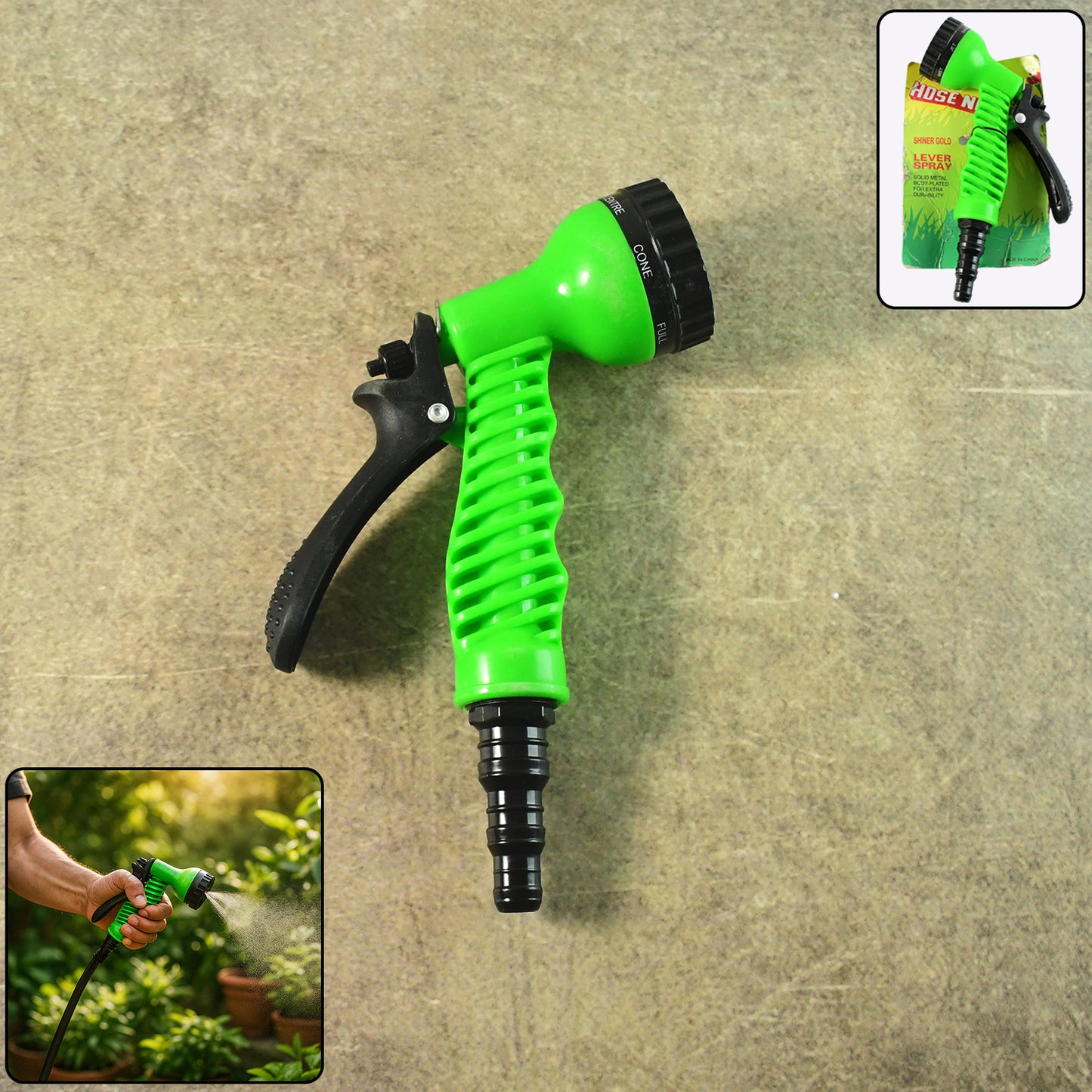 Multi-pattern Garden Hose Spray Nozzle (1 Pc)