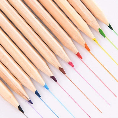 4726 Colorful Wooden Pencil Set With Pencil Box Ruler Sharpener For For Kids Artist Architect