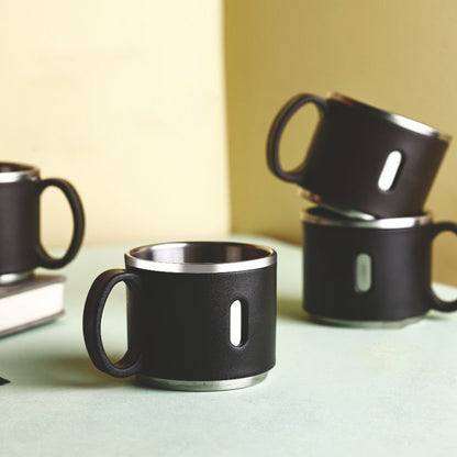 Apex Stainless Steel Desk Mug (6 Pc)