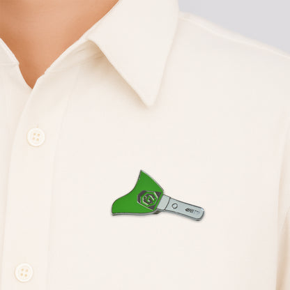 Stylish Metal Badge Pin  Single Piece (Random Design)