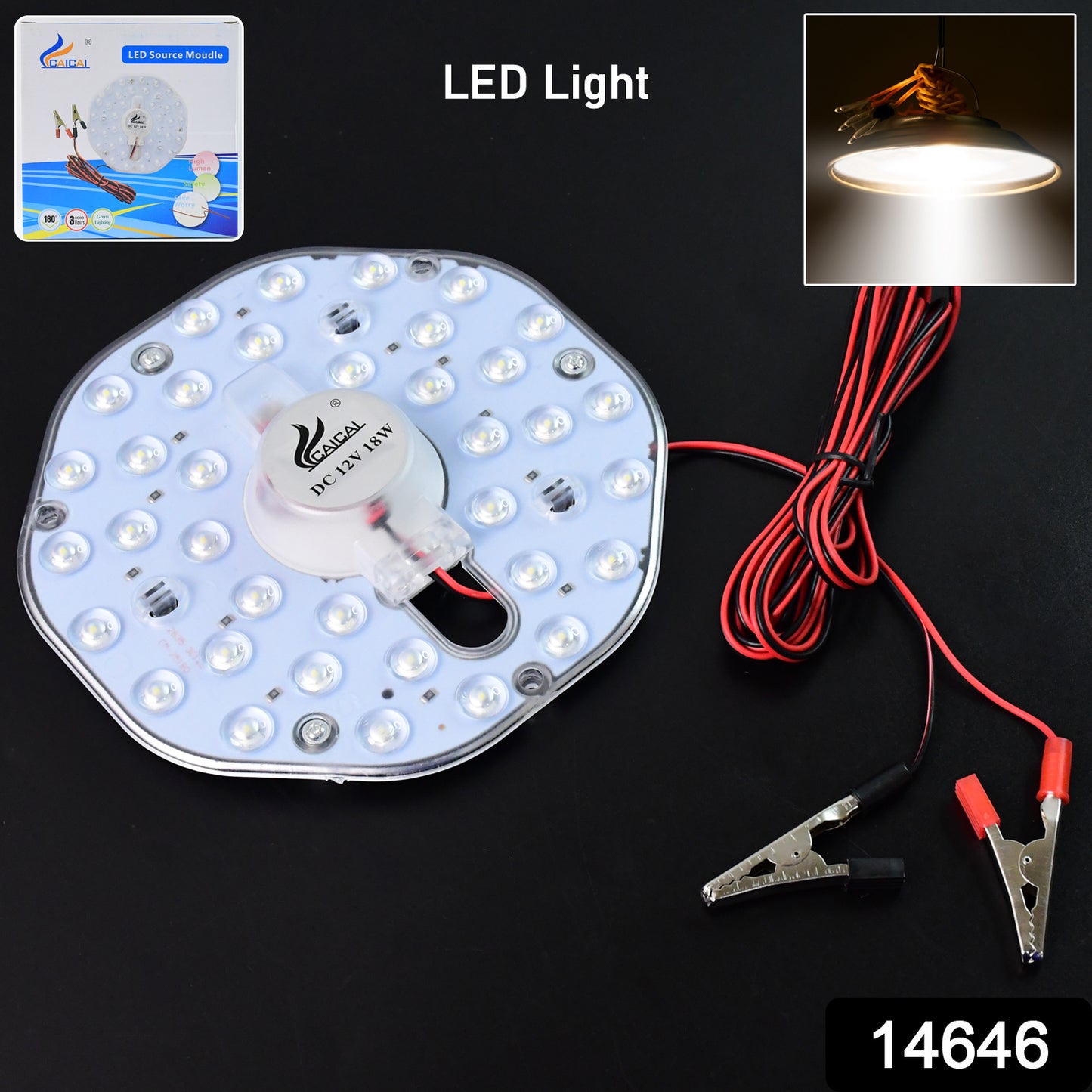 High Brightness 12v 18w Round Led Light Module With Clip Wires