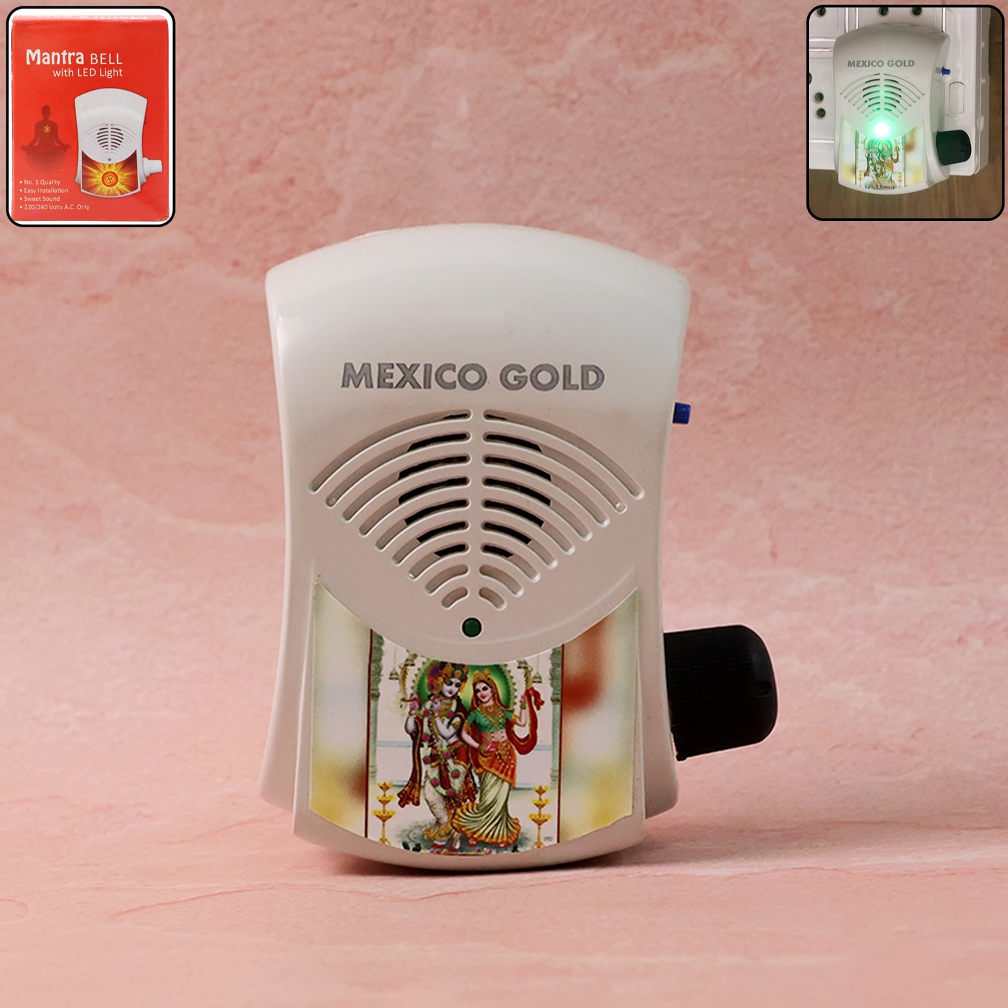 Electric Mantra Bell With Led Light (1 Pc)