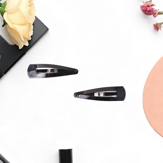 Metal Tik Tak Hair Clips (12 Pcs Set)