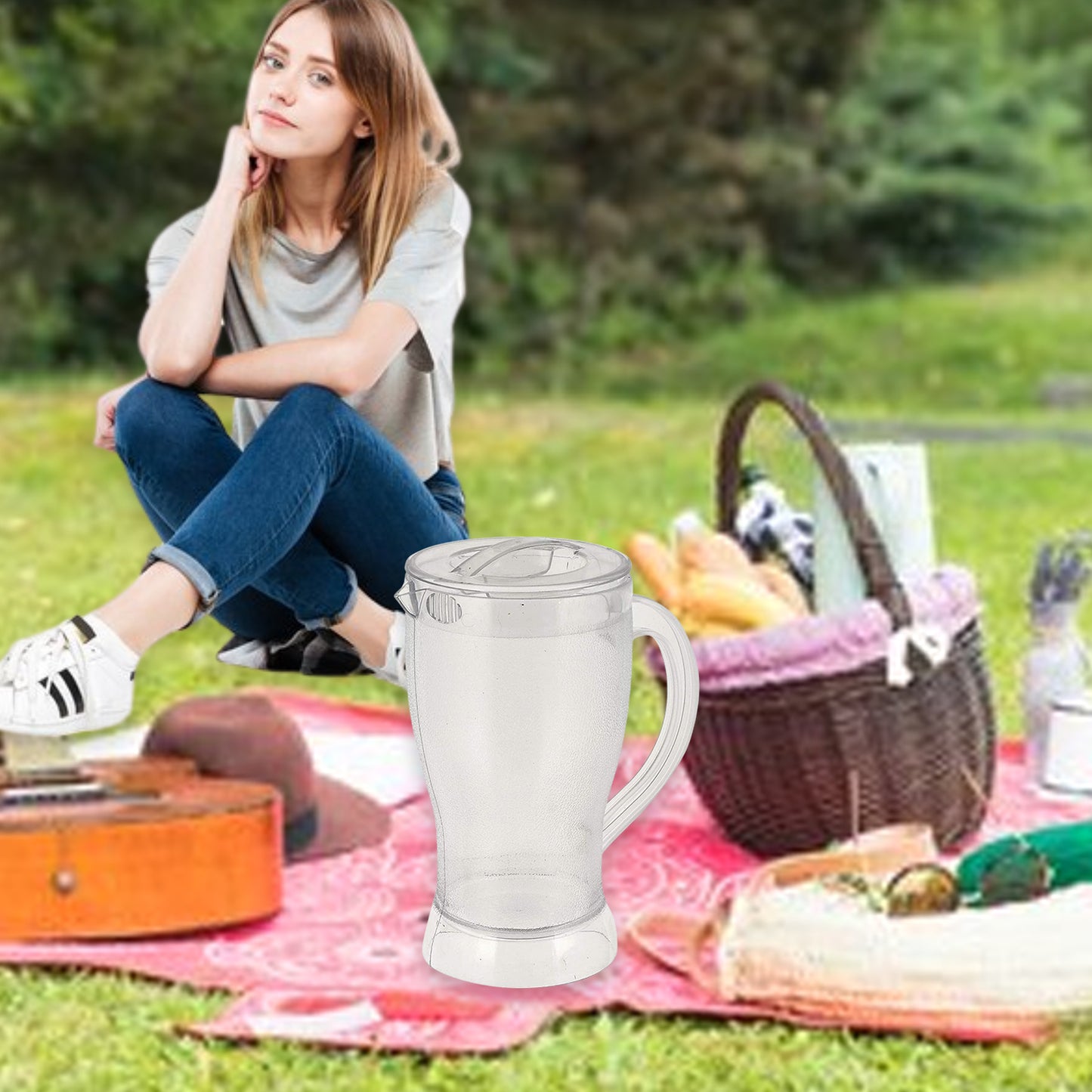 Apex Unbreakable Lemon Jug  1200 Ml (Approx  1 Pc)