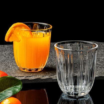 Premium Transparent Glass Tumbler Set (256ml  6 Pc)