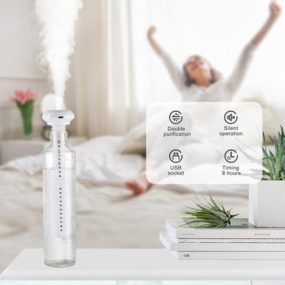 0320 Mini Portable Humidifier For Car Personal Usb Powered Bedroom Quiet Humidified Ultrasonic Cool Mist Humidifier Plants Car Travel Office Hotel  (1 Pc)