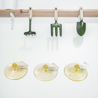 Transparent Rubber Vacuum Sucker Suction Cup Hooks (18 Pcs Set)