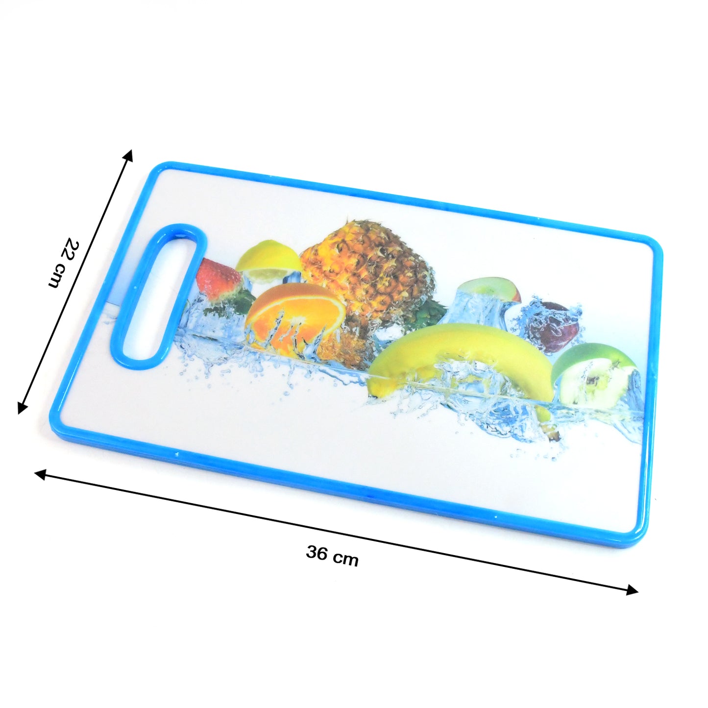 Large Rectangular Fruit Print Cutting Board (36x22cm  1 Pc)