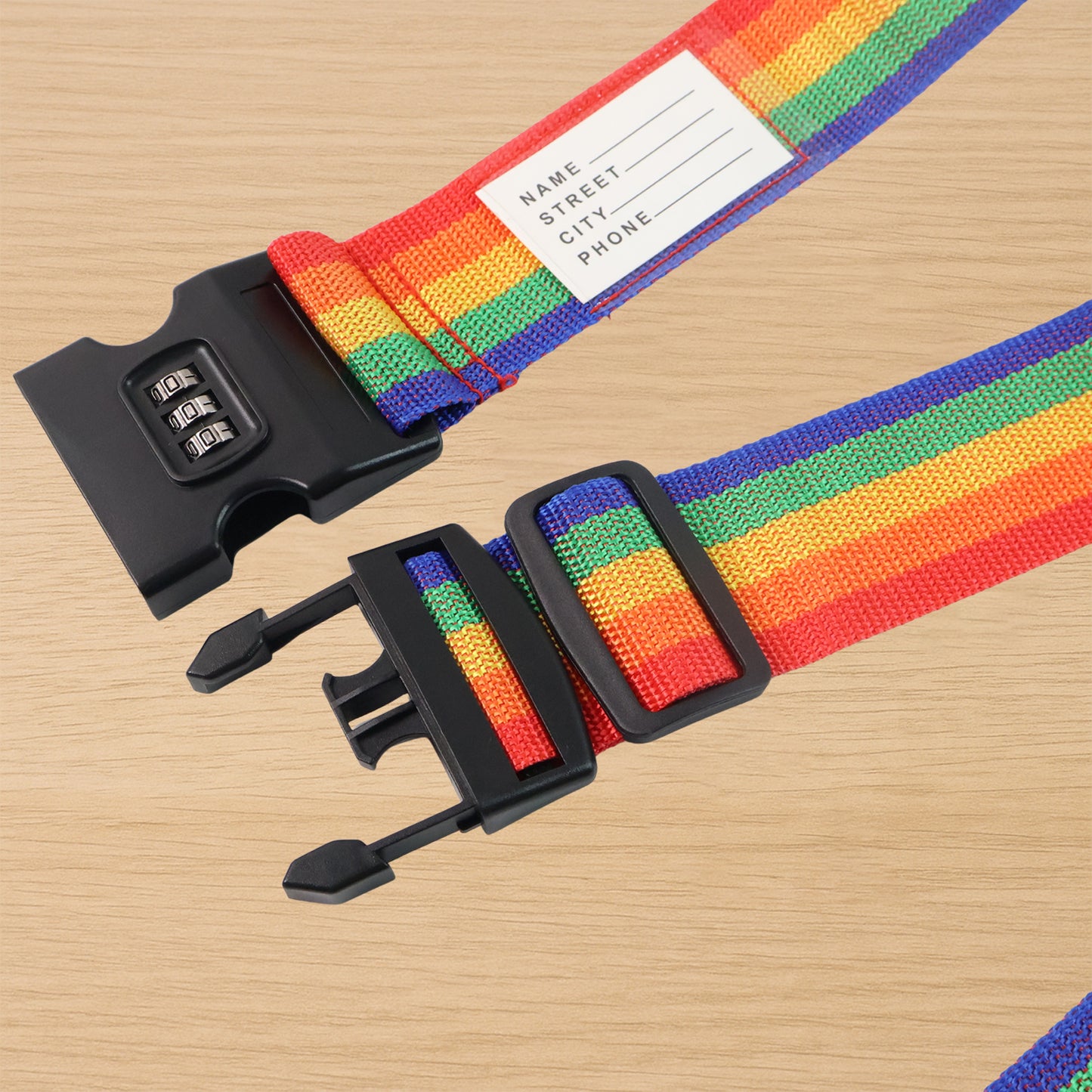 Heavy-duty Rainbow Webbing With 3-digit Code Lock