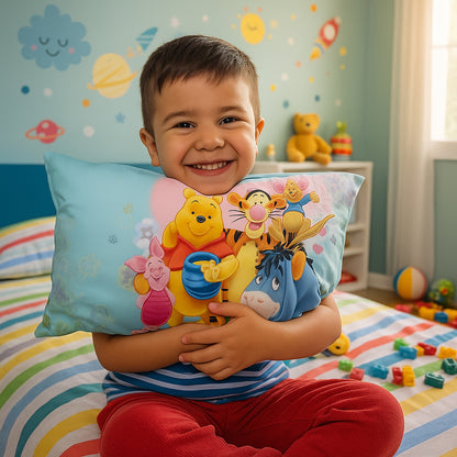 Soft Plush Cartoon Character Kids Pillow (40 X 25 Cm  1 Pc)