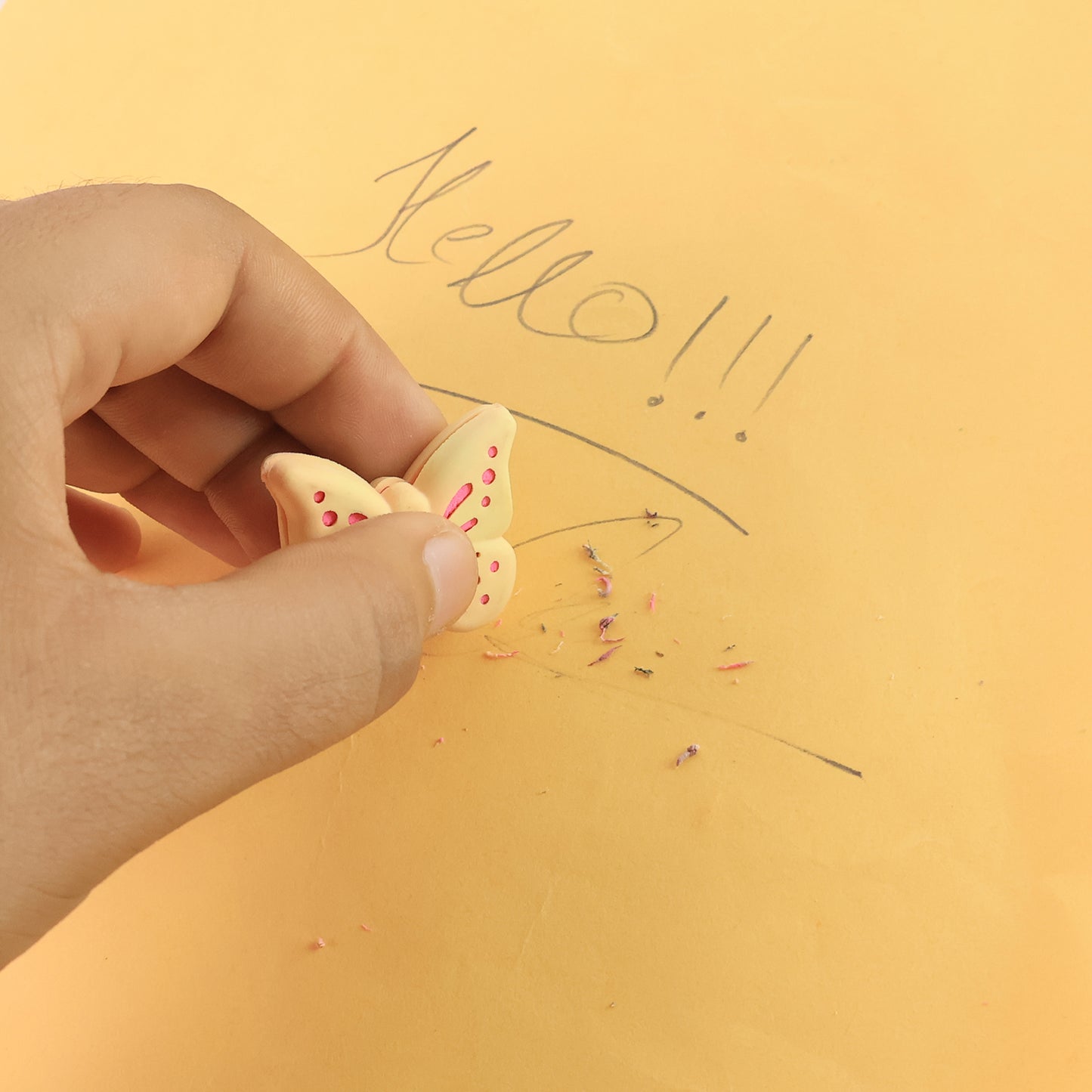 Butterfly Shape Eraser Rubber (25 Pc  Mix Colour  Design)