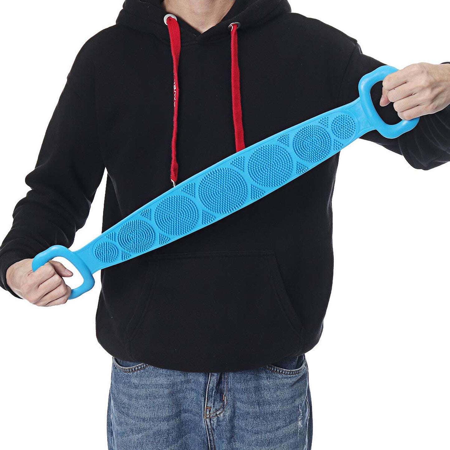 Silicone Body Scrubber Silicone Bath Body Brush (1 Pc  25 Inch)