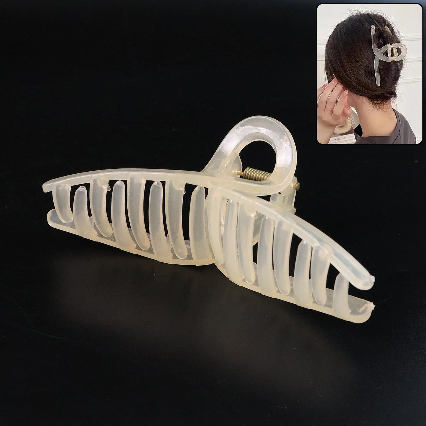 Big Plastic Hair Claw Clips Strong Clips (1 Pc  Mix Color) Hair Accessories