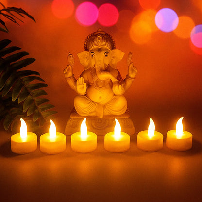 Premium 6 Piece Led Flameless Candle Light Set With Remote Control