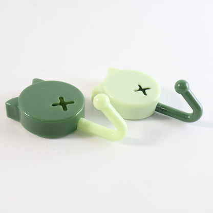 Self Adhesive Round Wall Hooks (10 Pc)