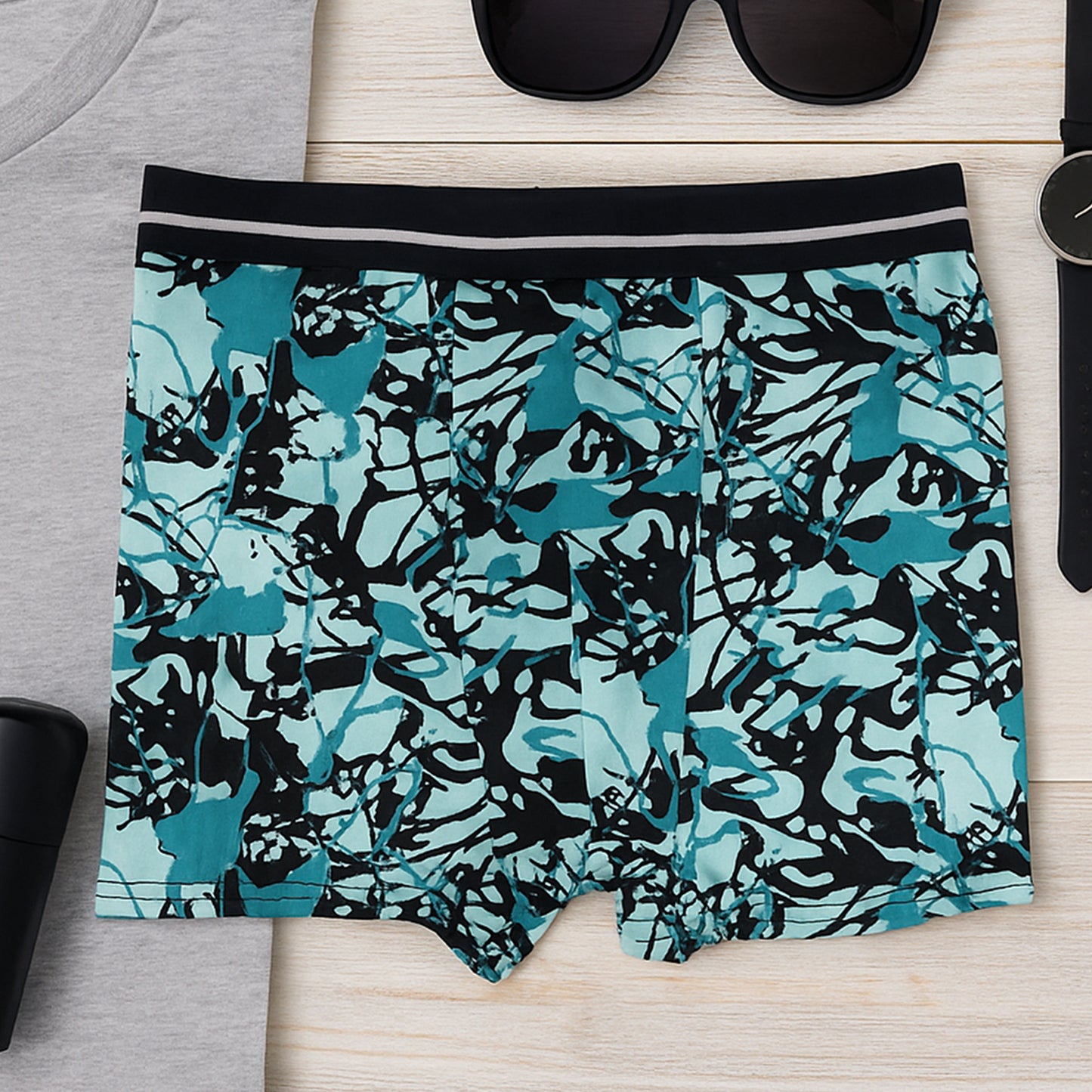 Mens Stretch Boxer Briefs (Large) - (1 Pc)