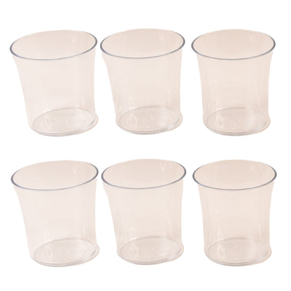 Apex Welcome Plastic Glass Set For Daily Use  Set Of 6