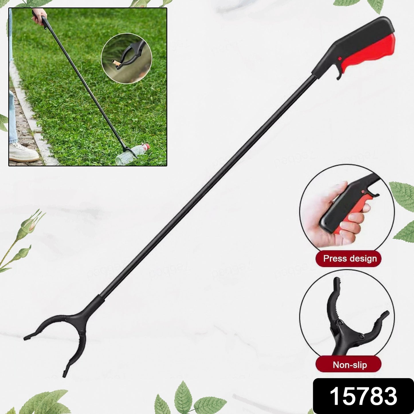 Tool Pick Up Stick For Elderly Robust Gripping Tool For Outdoor Cleaning (1 Pc  Big)