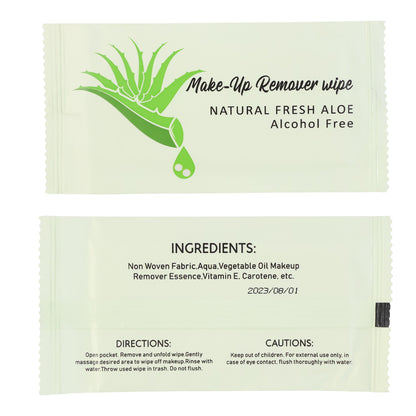 Premium Natural Aloe Makeup Remover Wipes (Pack Of 10 Pc)