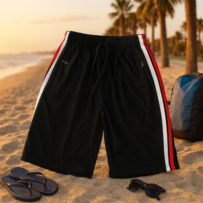 Training Shorts With Elastic Waist  Drawcord - (1 Pc)