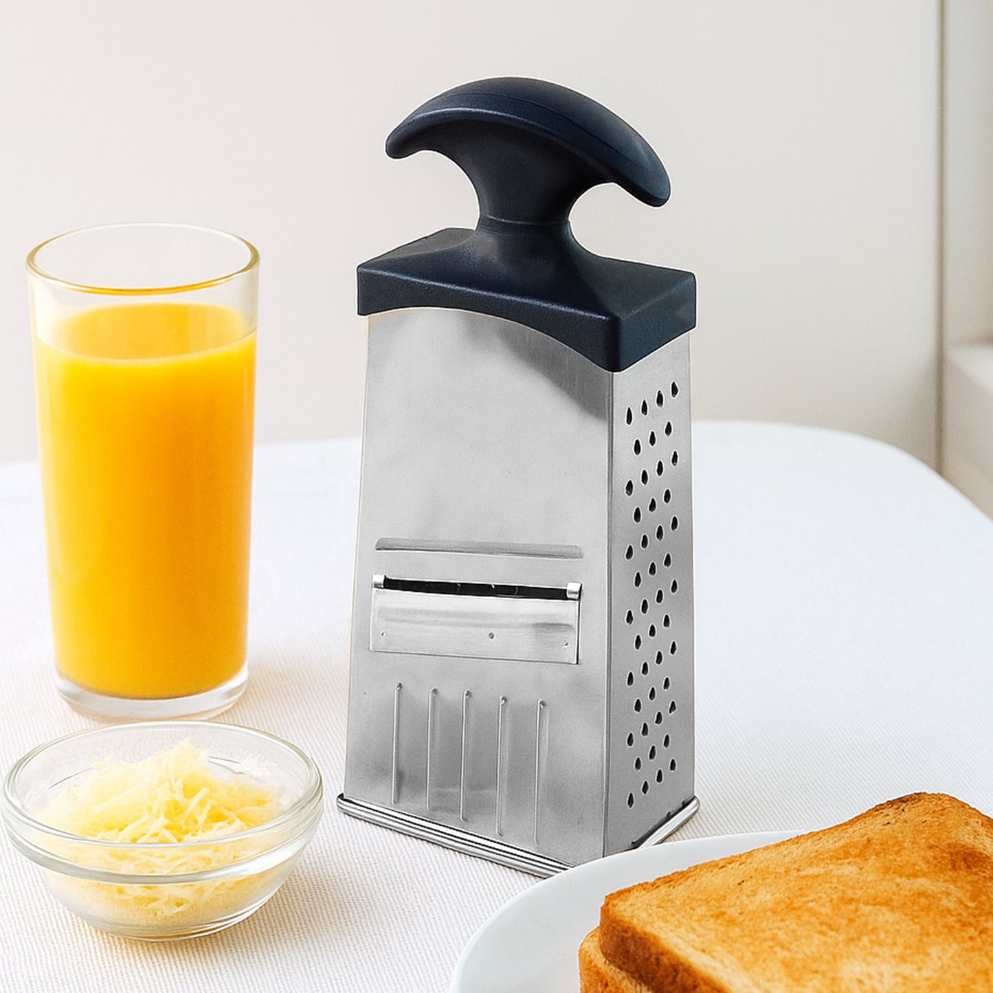 Apex Classic 4-in-1 Stainless Steel Grater  Slicer With Handle