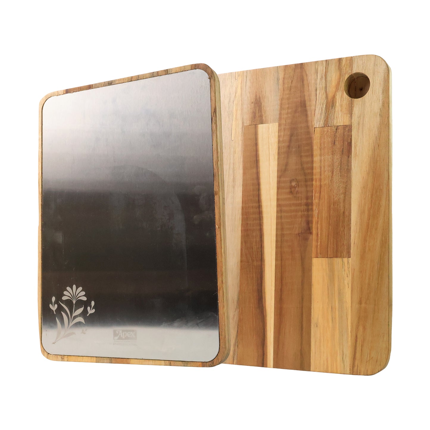 Apex Steel Oak Cutting Board With Wooden Handle (1 Pc)