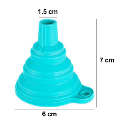 4677 Silicone Funnel For Kitchen Use Oil Pouring Sauce Water Juice