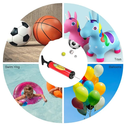 9329 Inflator Air Ball Pump Soft Bouncing Ball Development Kids Toy Sports Plastic Pump For Soccer Basketball Football Volleyball Ball (24 Cm)
