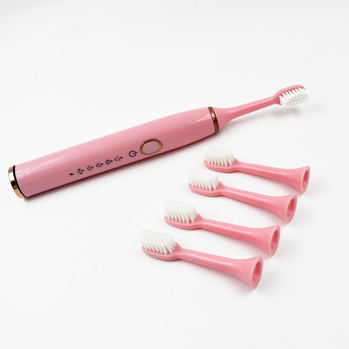 Adult Waterproof Electric Toothbrush With Extra 4 Toothbrush Head (1 Pc  Usb Charging Operated  Mix Colour)