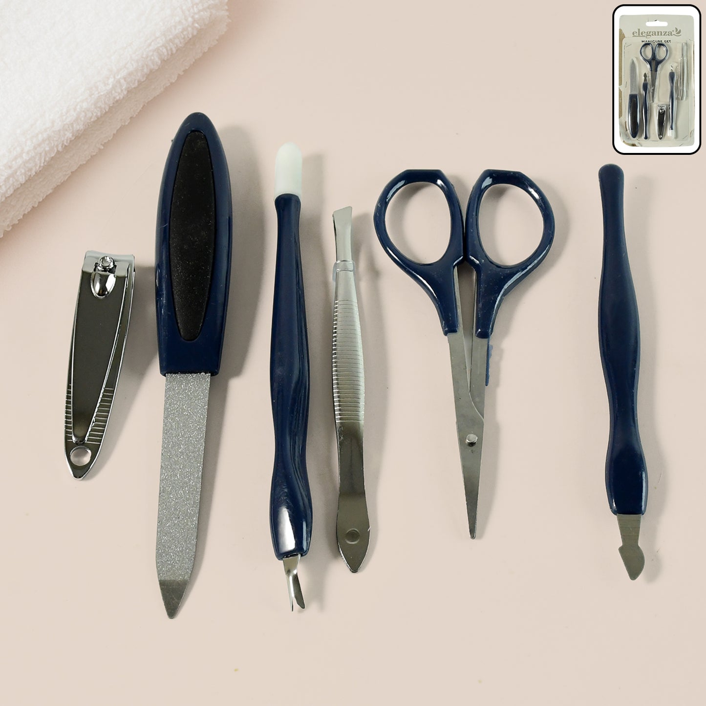 6 In1 Manicure  Pedicure Grooming Kit