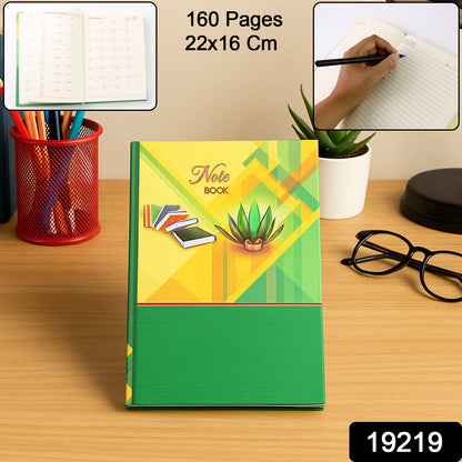 Hardcover Ruled Notebook With Calendar  160 Pages 22x16 Cm (1 Pc)