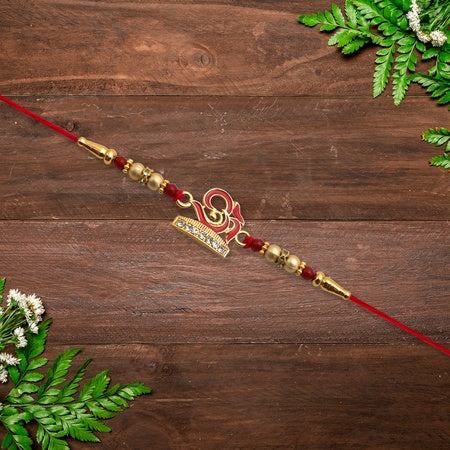 Om Design Traditional Rakhi