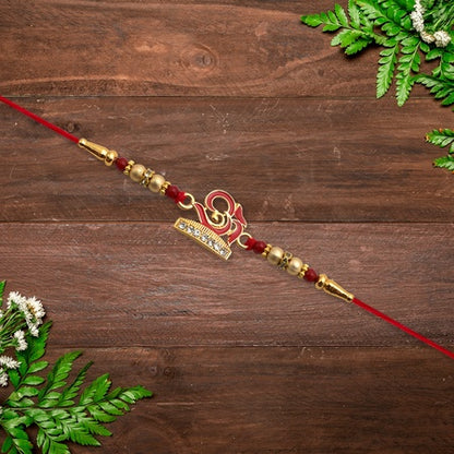 Om Design Traditional Rakhi