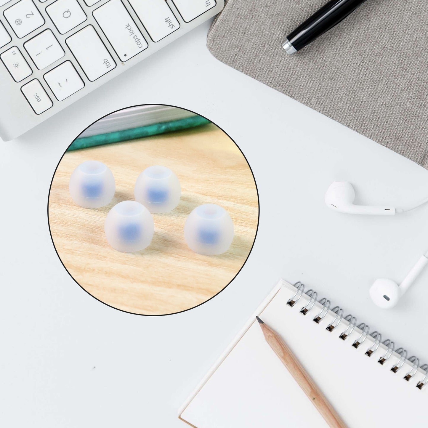 Premium Silicone Earbud Tips - (4 Pc  Set)