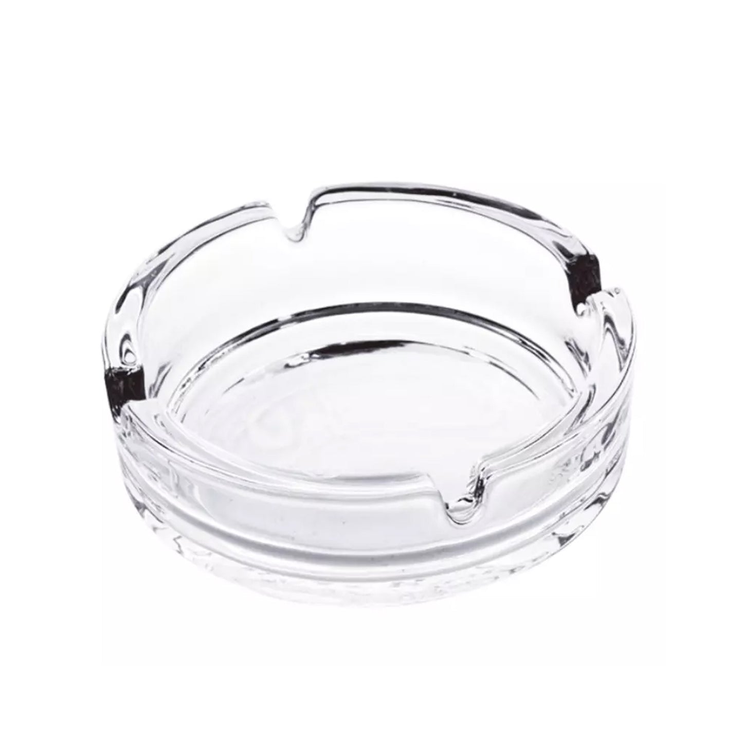 4061 Glass Classic Crystal Quality Cigar Cigarette Ashtray Round Tabletop For Home Office Indoor Outdoor Home Decor