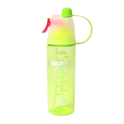Plastic 2 In 1 Mist Spray Water Bottle (Multicolour  600 Ml  1 Pc)