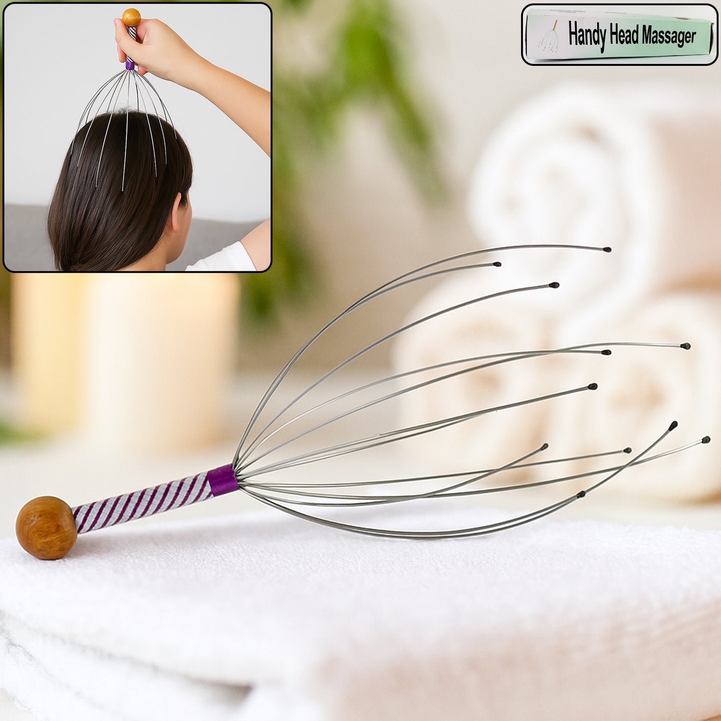 Handy Scalp  Head Massager - (1 Pc)