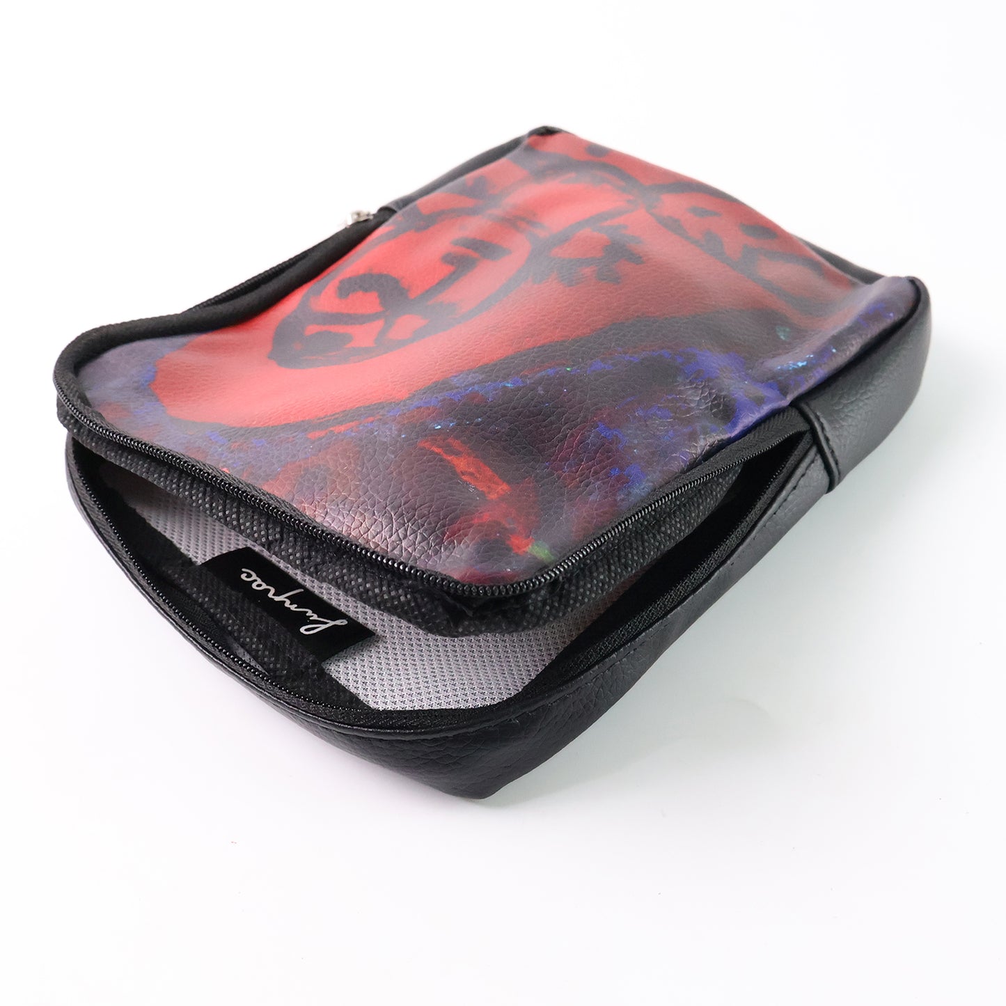 Handcrafted Multipurpose Zipper Pouch With Traditional Art Print (1 Pc)