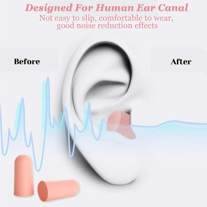 Foam Ear Plugs With Portable Storage Box (5 Pairs)