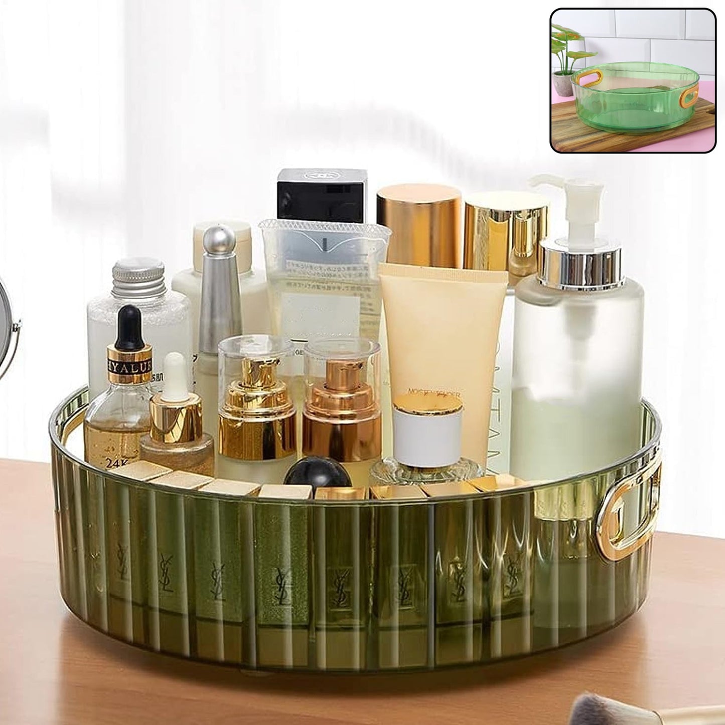 360 Rotating Multipurpose Storage Rack With Handles (1 Pc)