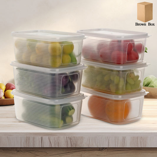6 Pcs Multipurpose Plastic Food Storage Container Set