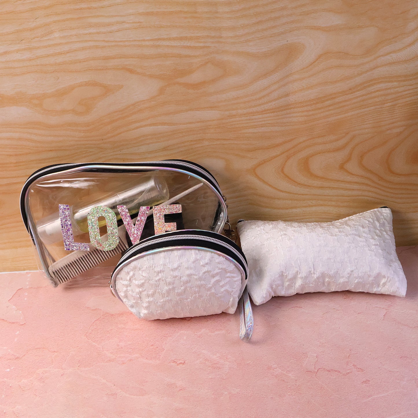 3-in-1 Premium Makeup Bag Set