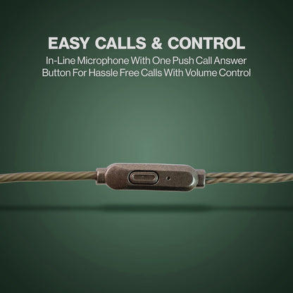 Premium Wired Earphones With Mic - (1 Pc)