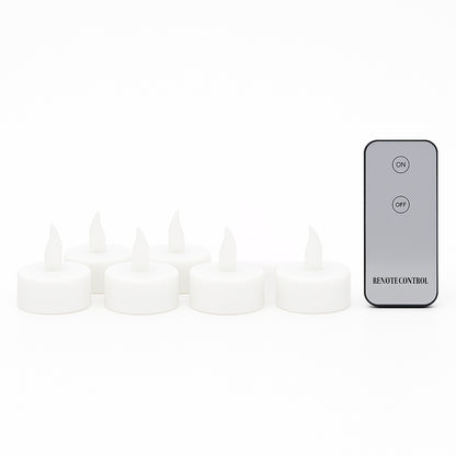 Premium 6 Piece Led Flameless Candle Light Set With Remote Control