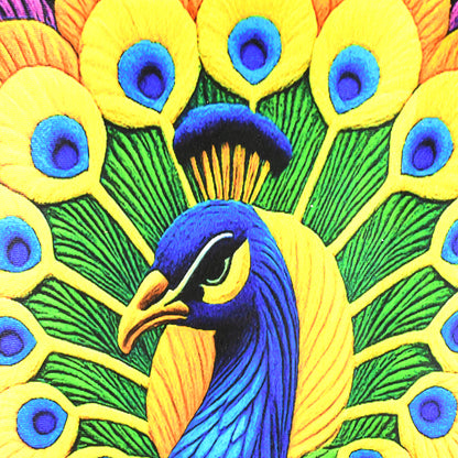 Peacock Design Anti-slip Floor Mat - (1 Pc)