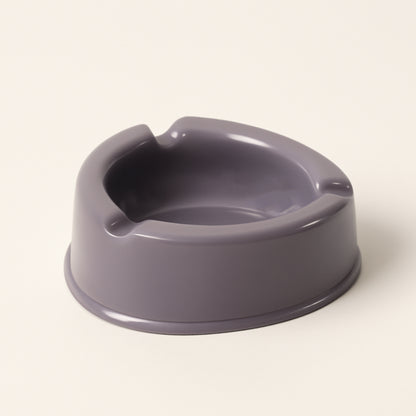Oblivion Durable Plastic Ashtray With Wide Bowl And Triple Cigarette Holder Slots (1 Pc)