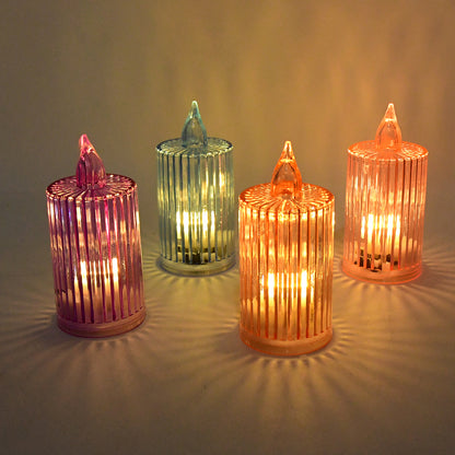 Decorative Flameless Electronic Led Candle Light Set (8 Pc)