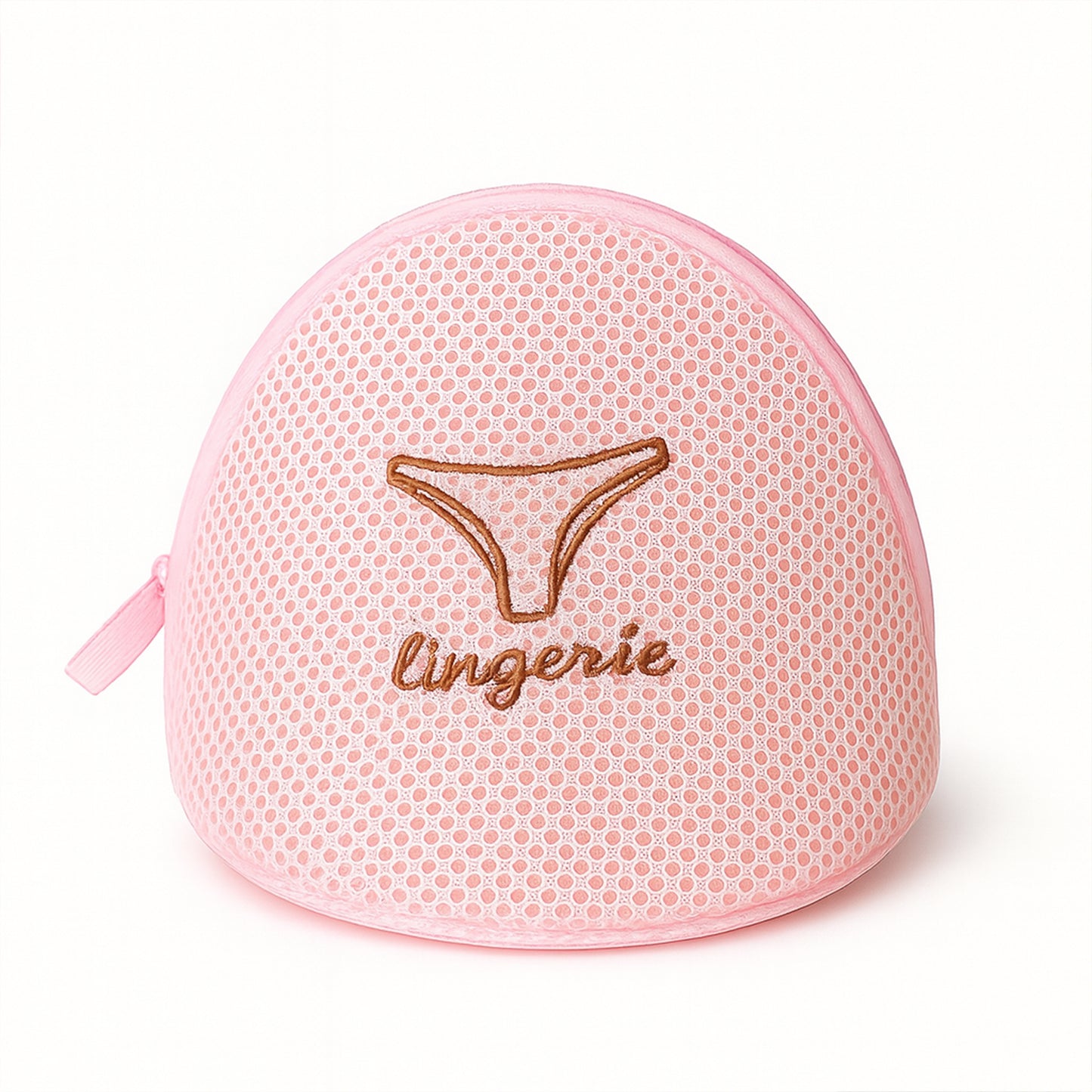 Lingerie Wash Bag  Dome-shaped Protective Mesh Laundry Pouch With Zip Closure (1 Pc)