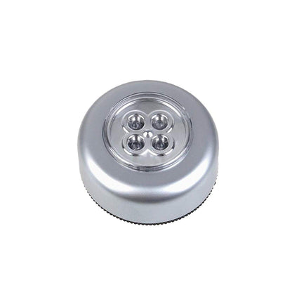 1716 4 Led Battery-powered Wireless Night Light Stick Tap Touch Lamp Stick-on Push Light For Closets Cabinets Counters Or Utility Rooms Cordless Touch Light