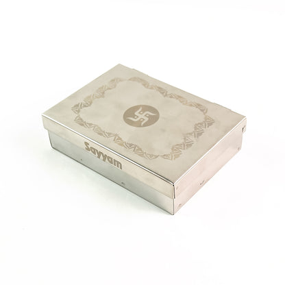 Multipurpose Premium Stainless Steel Jewelry Storage Organizer Box With 6 Compartments (1 Pc)